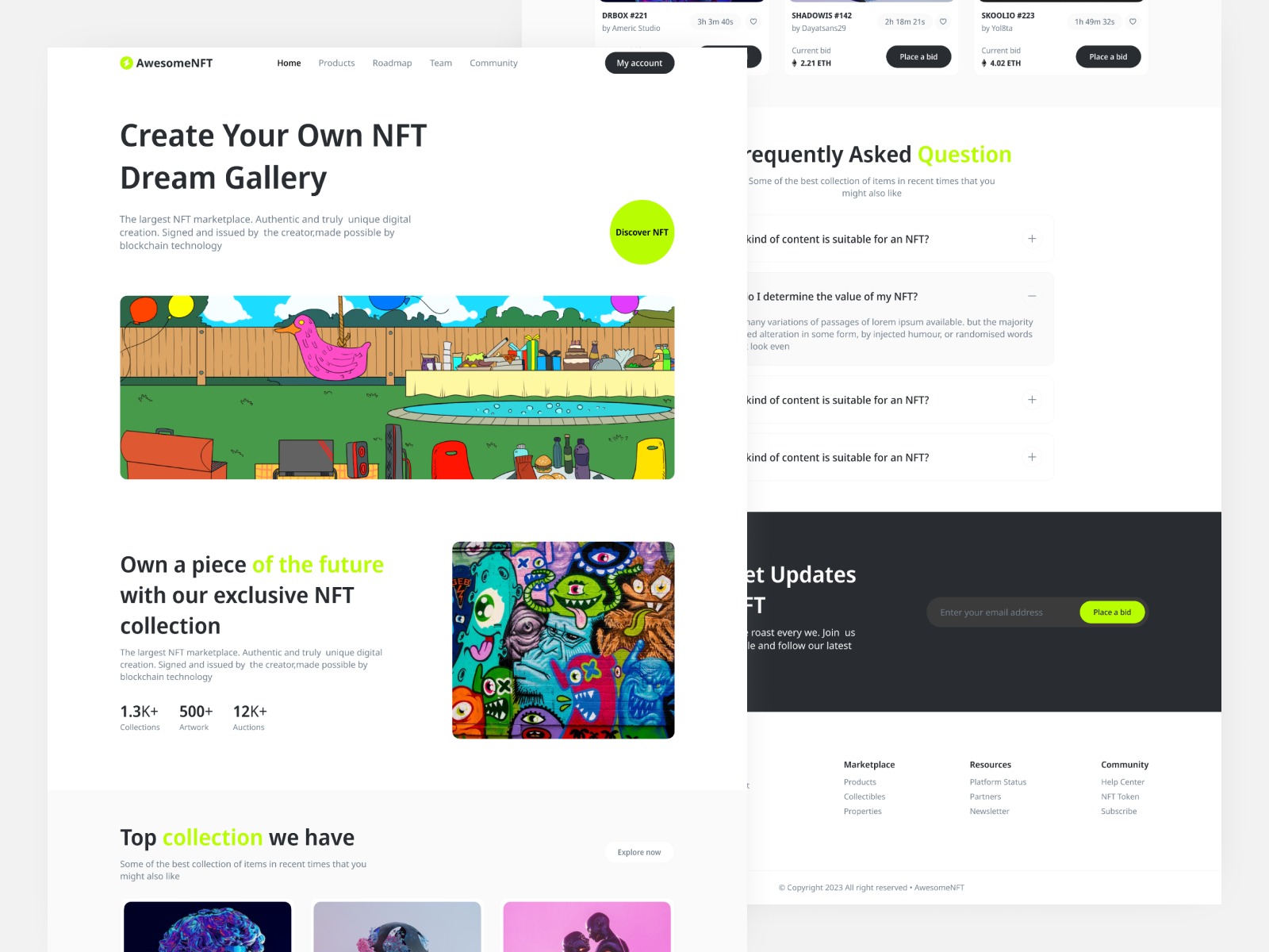 awesome-nft-landing-page